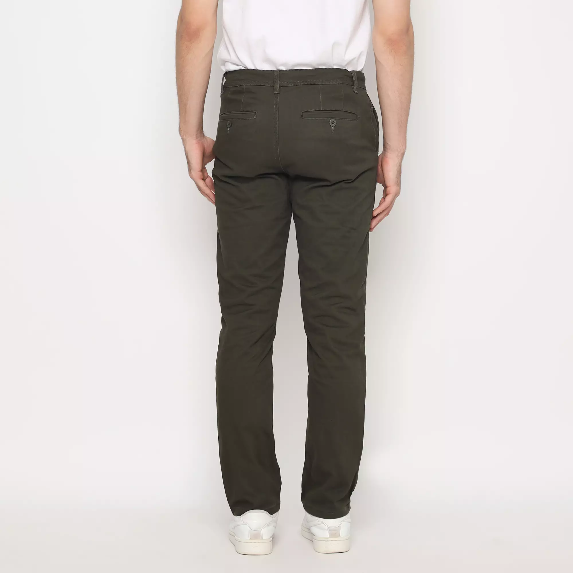 Platini Celana Pria Chino Panjang Olive 588037