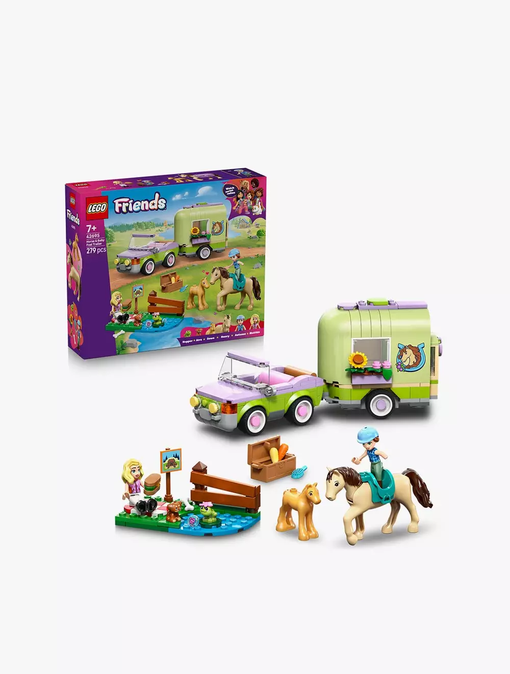 LEGO® Friends Horse & Baby Foal Trailer - 42695