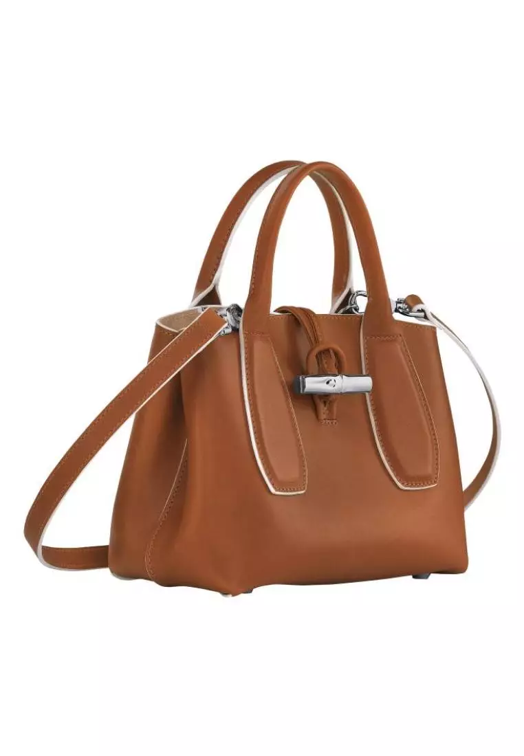 Longchamp Roseau S Handbag Leather Cognac