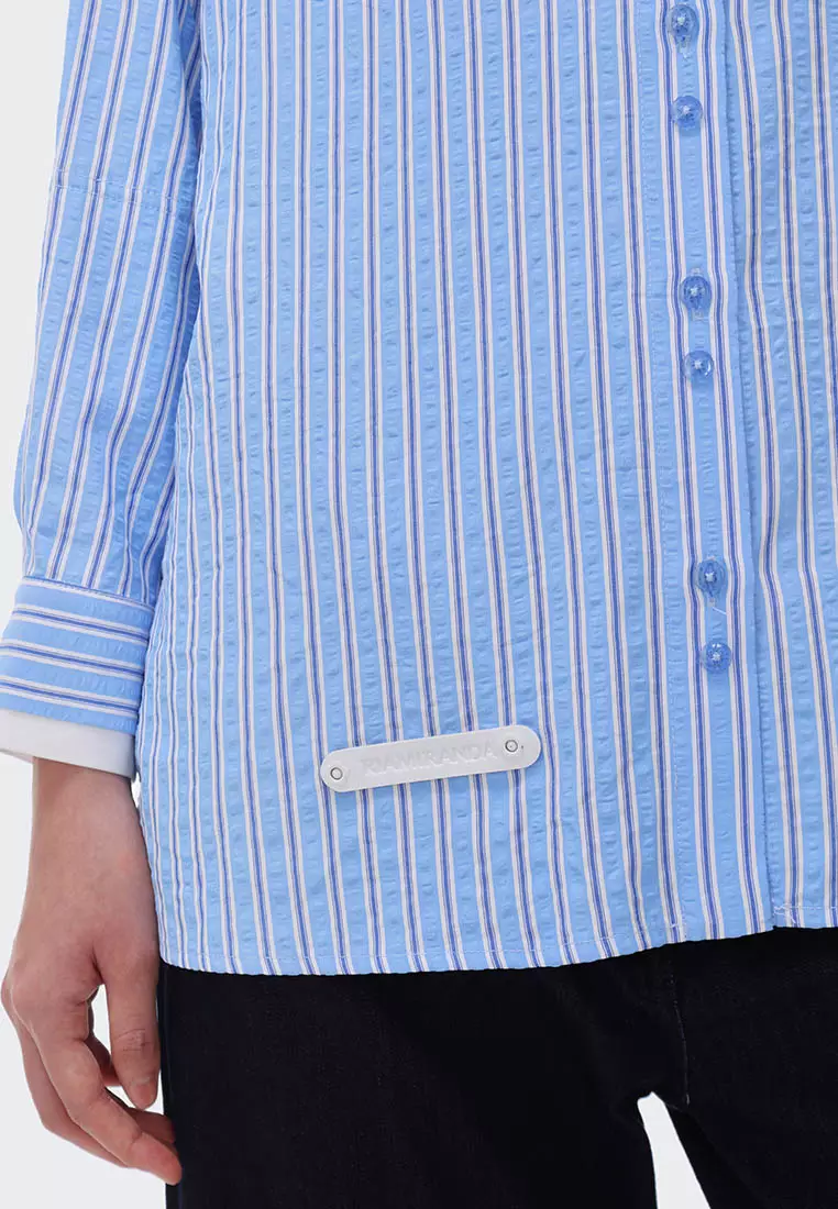 Ria Miranda Blue Geva Top