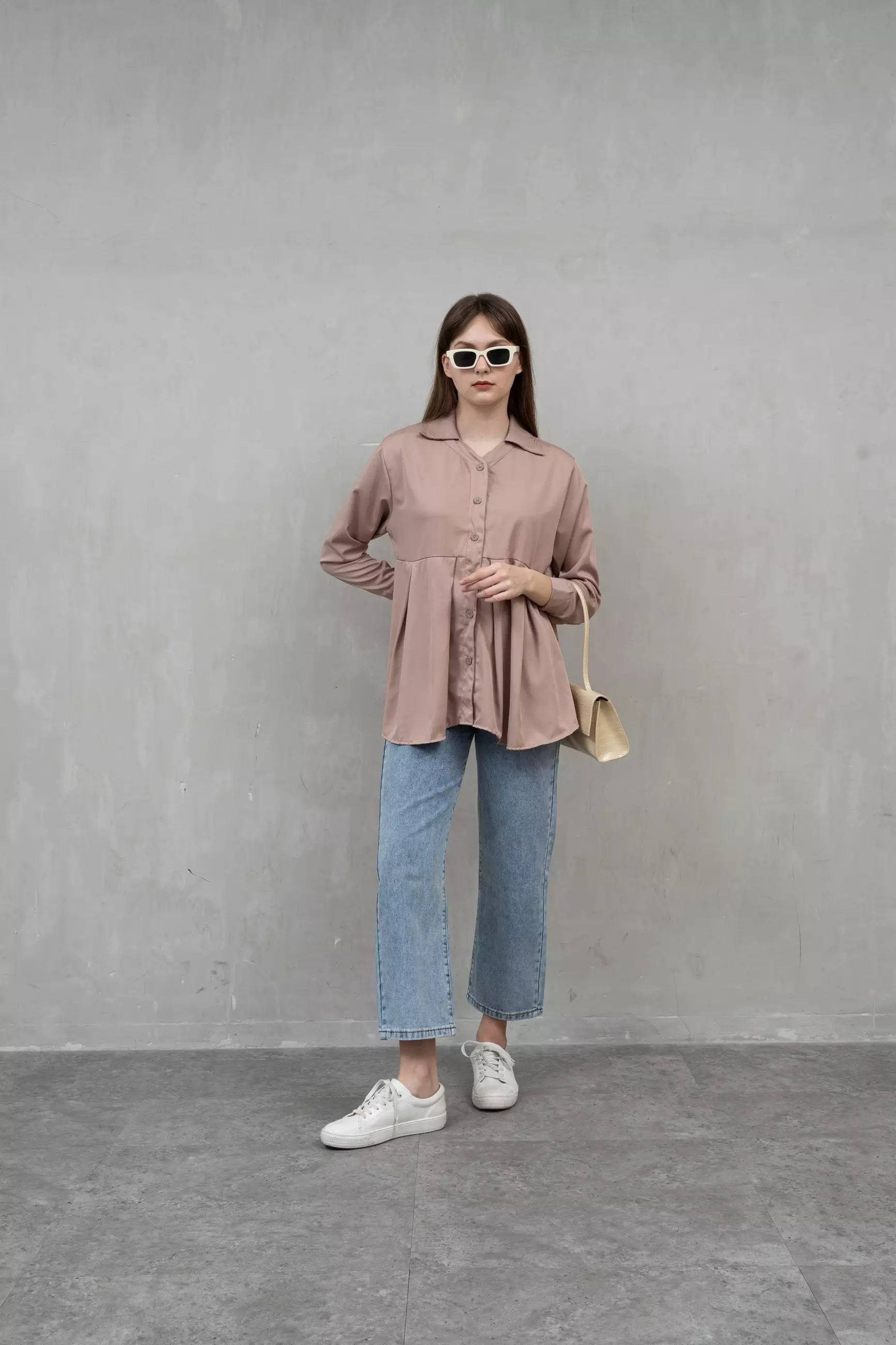 Houseofcuff Mars Top in Mocca Kemeja Wanita