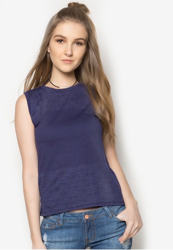 Sleeveless Burn Out Top