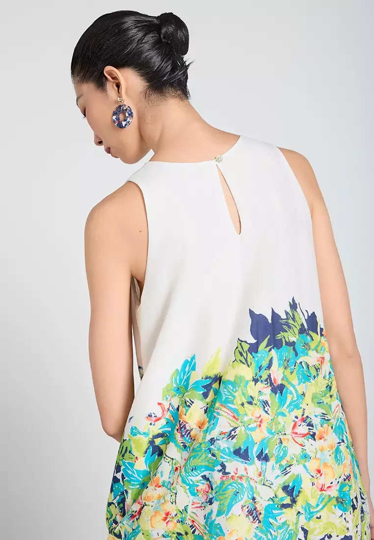 Floral Maxi Linen Dress
