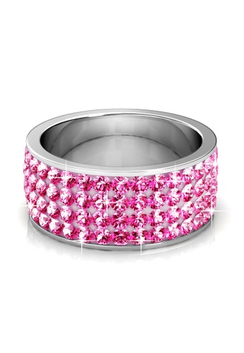 Buy Her Jewellery Roller Ring Light Pink Crystals From Swarovski Online On Zalora Singapore