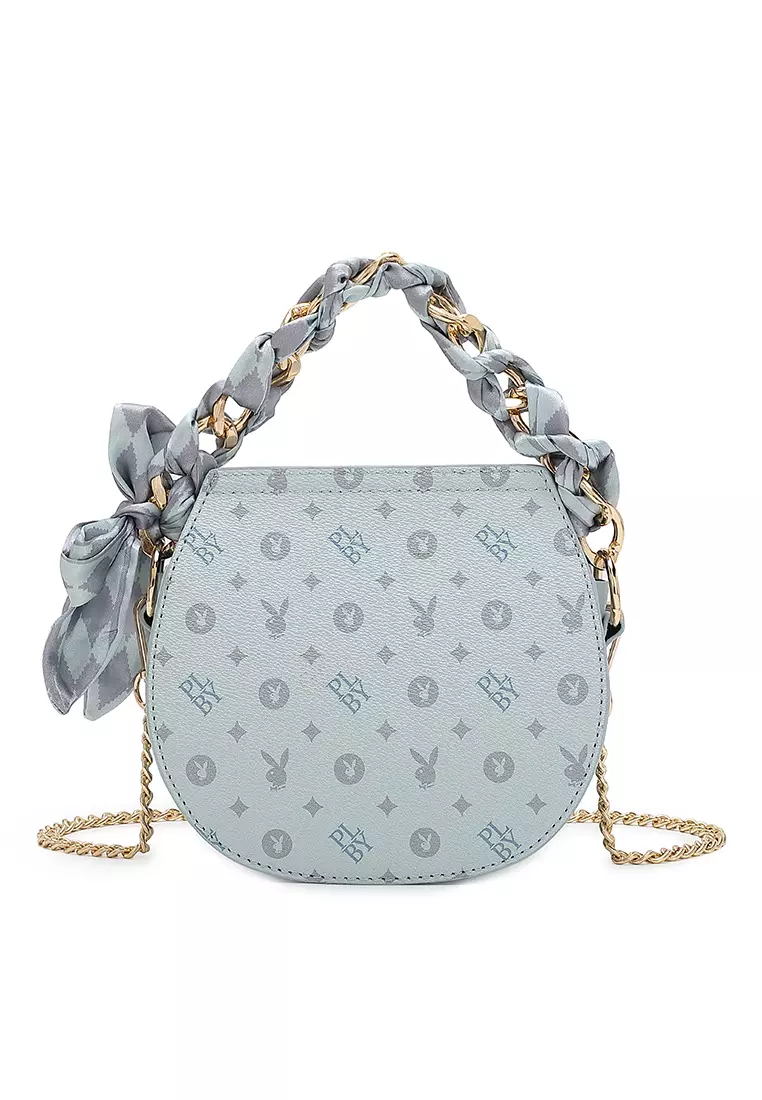 Louis Vuitton New Wave Chain Shoulder Bag Embroidered Monogram Denim