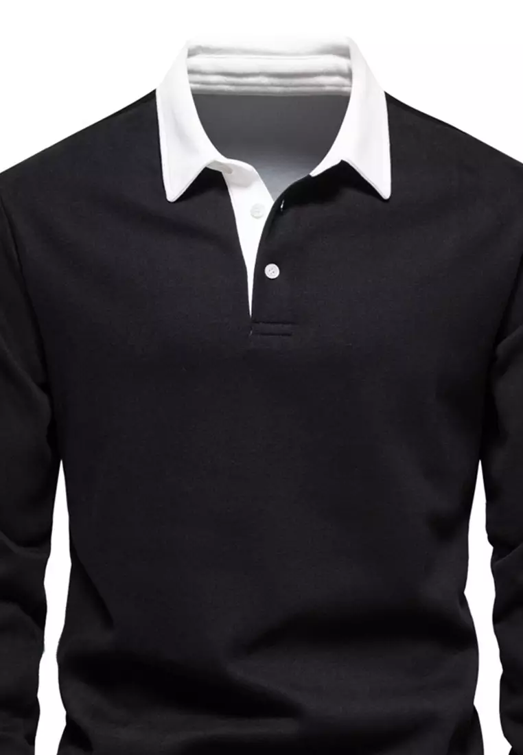 Casual Long Sleeve Polo Shirt AX-HD05
