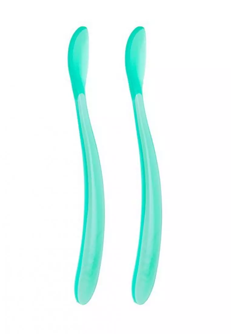 Baby Soft Silicone Spoon 6m+ 2pcs - Boy