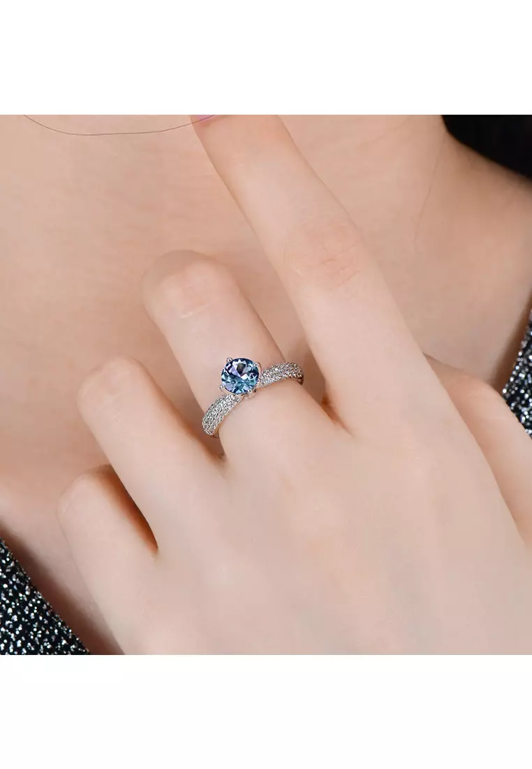 [ Alexandrite Collection ] Tania Crown Alexandrite Ring WG - Cincin Alexandrite s925 by Her Jewellery