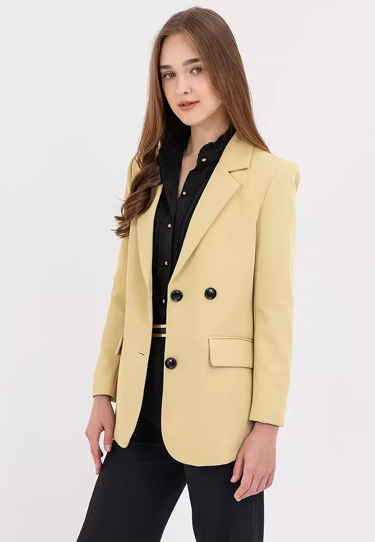 Removable Back Ring Detail Blazer