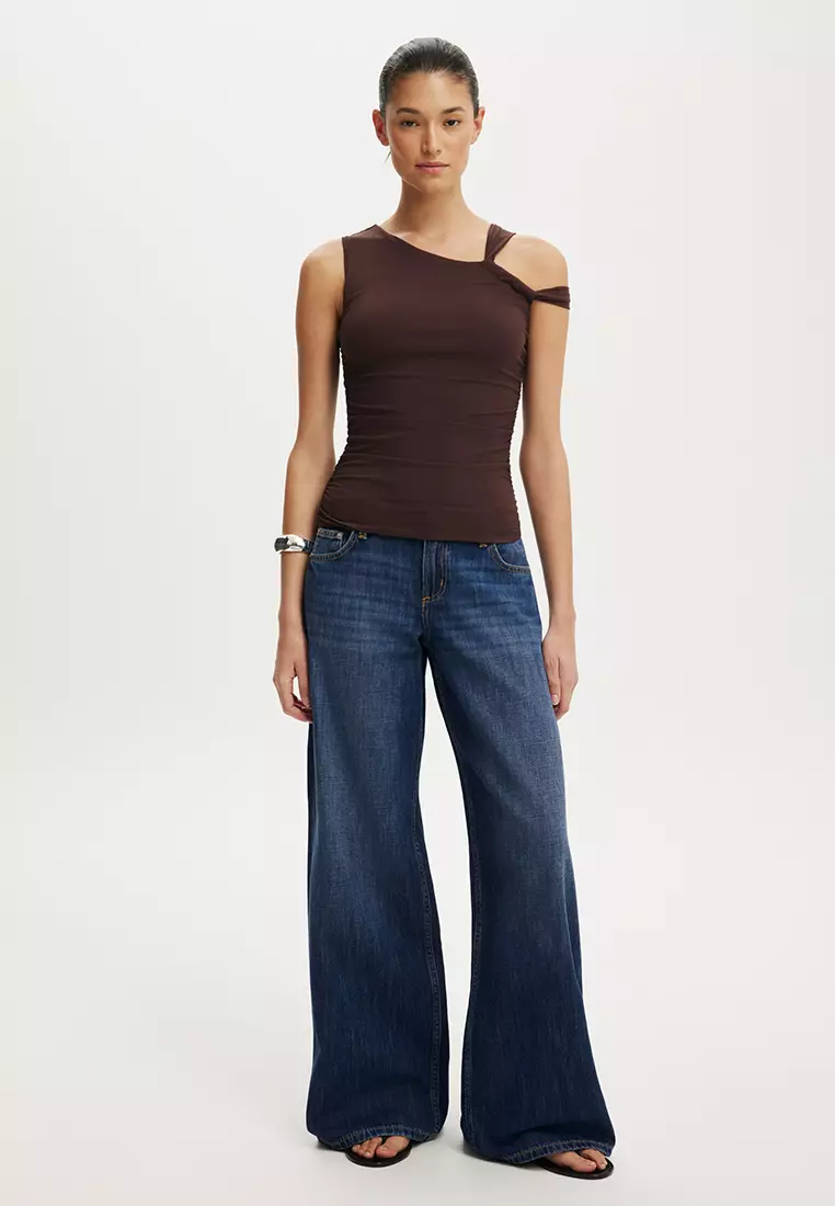 Addison Twist One Shoulder Top