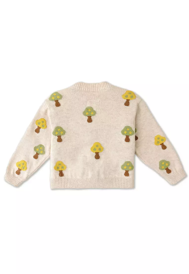 Baby Boys Mushroom Intarsia Cardigan