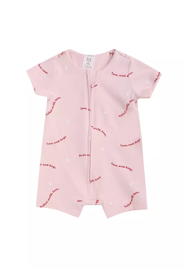 The Short Sleeve Zip Romper