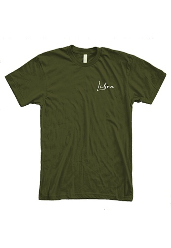 MRL Prints green Zodiac Sign Libra Pocket T-Shirt Customized 9D49FAAF1B6605GS_1