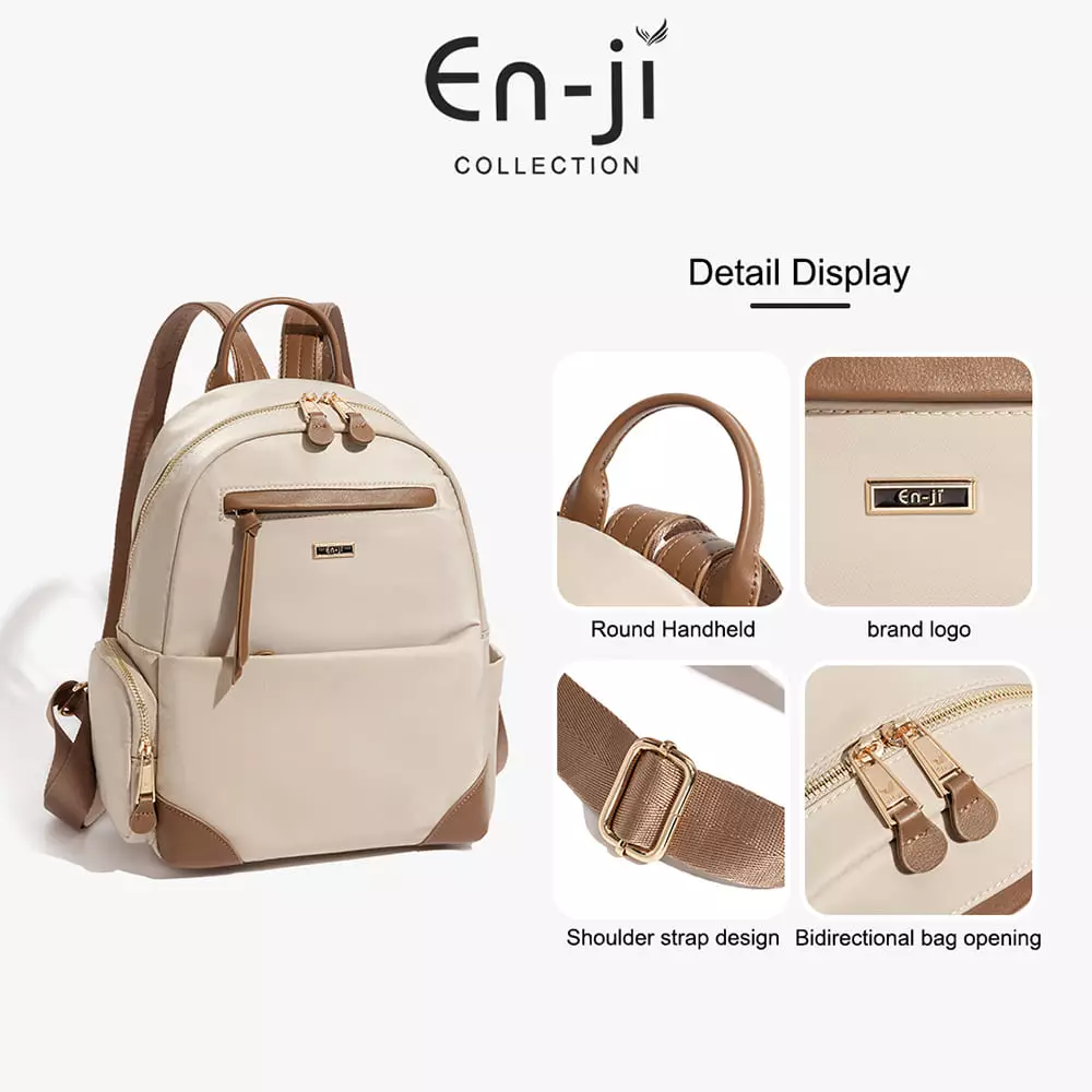 En-ji Neyobi Backpack Wanita Warna Black