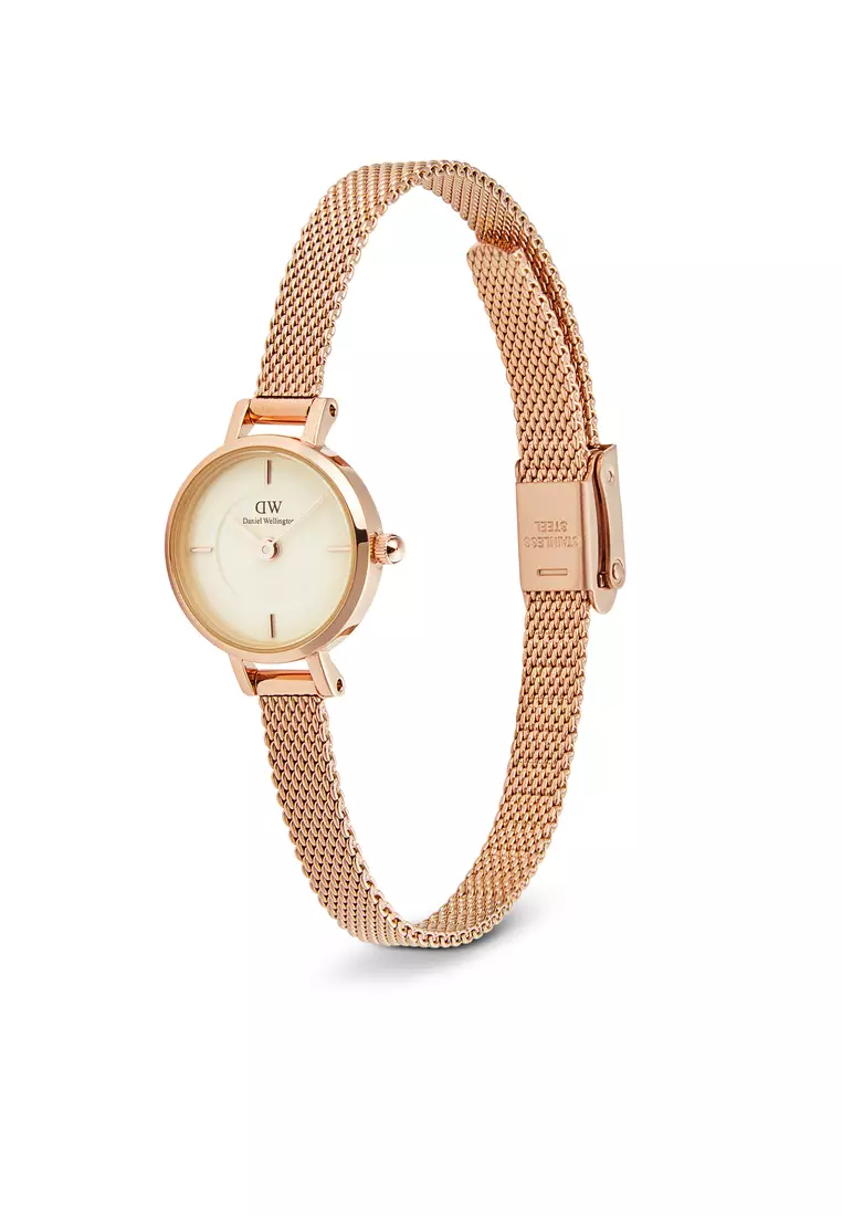 Petite Mini 19mm Melrose Rose Gold Champagne - Women Watch stainless steel watch DW Official Authentic Original