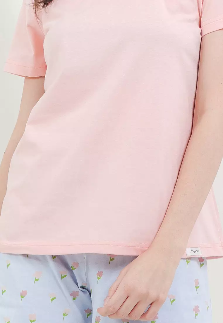 Pyjama Pijama Baju Tidur Short Sleeve Short Mini Pants Sleepwear