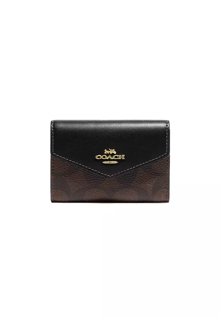 COACH FLAP CARD CASE IN SIGNATURE CANVAS CH202 IMDQC