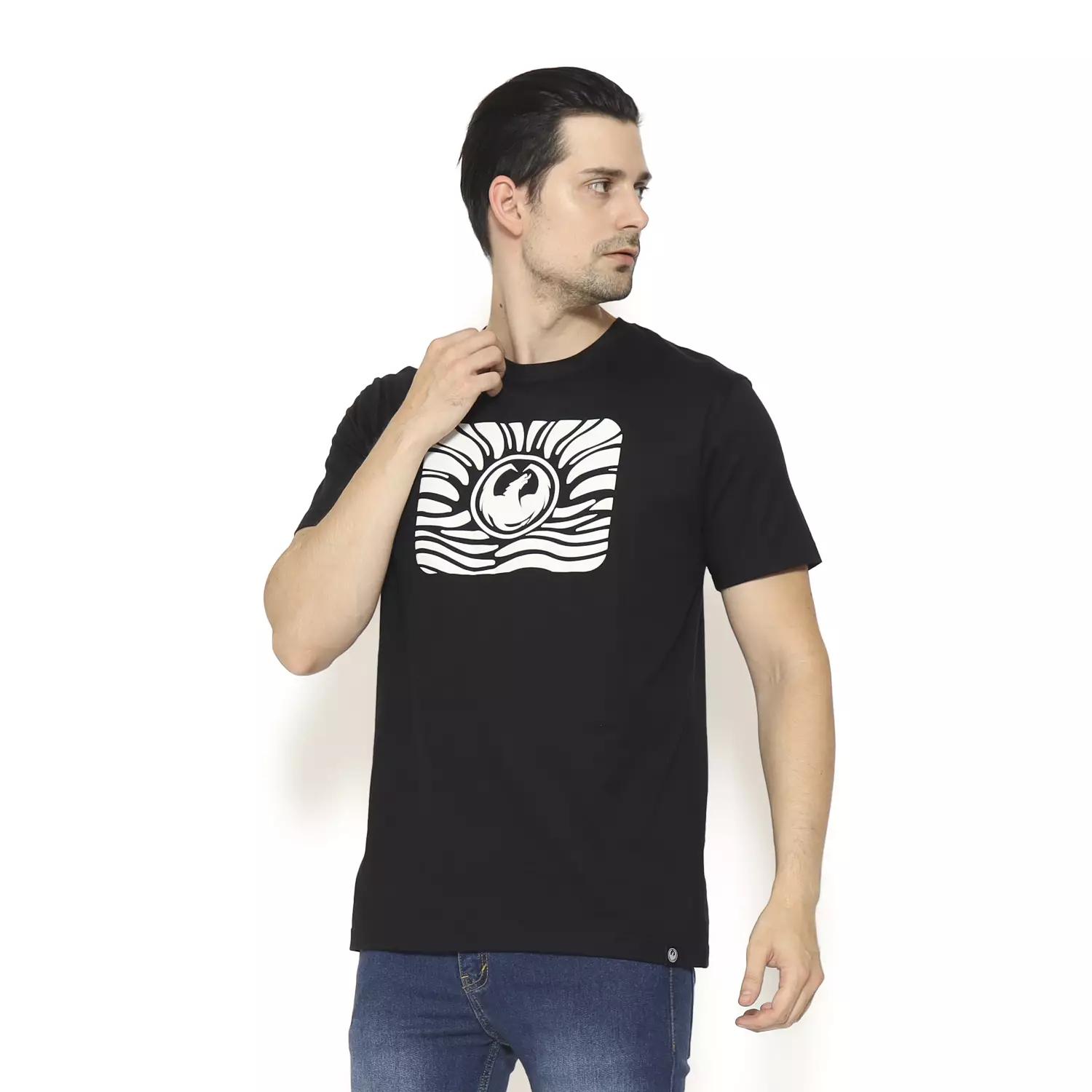 Dragon Kaos Lengan Pendek Dusk Men Tee Black Planet Surf