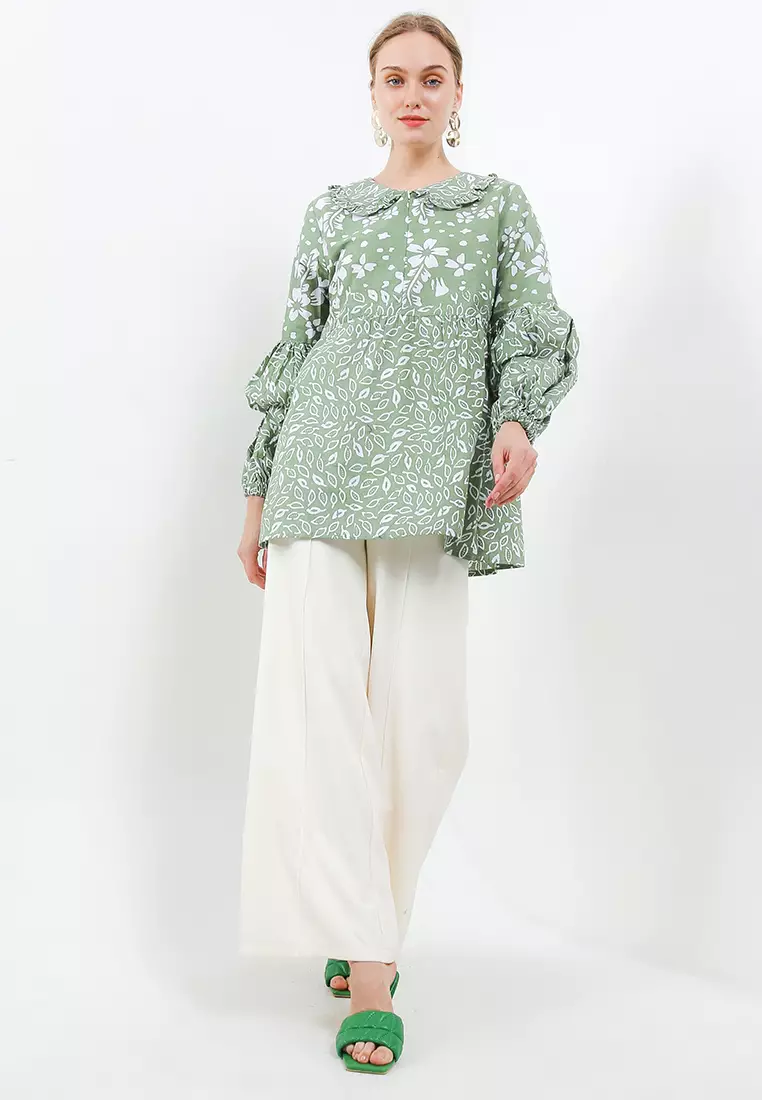 Arabelle Blouse Batik Wanita Exclusive Premium Casual Modern