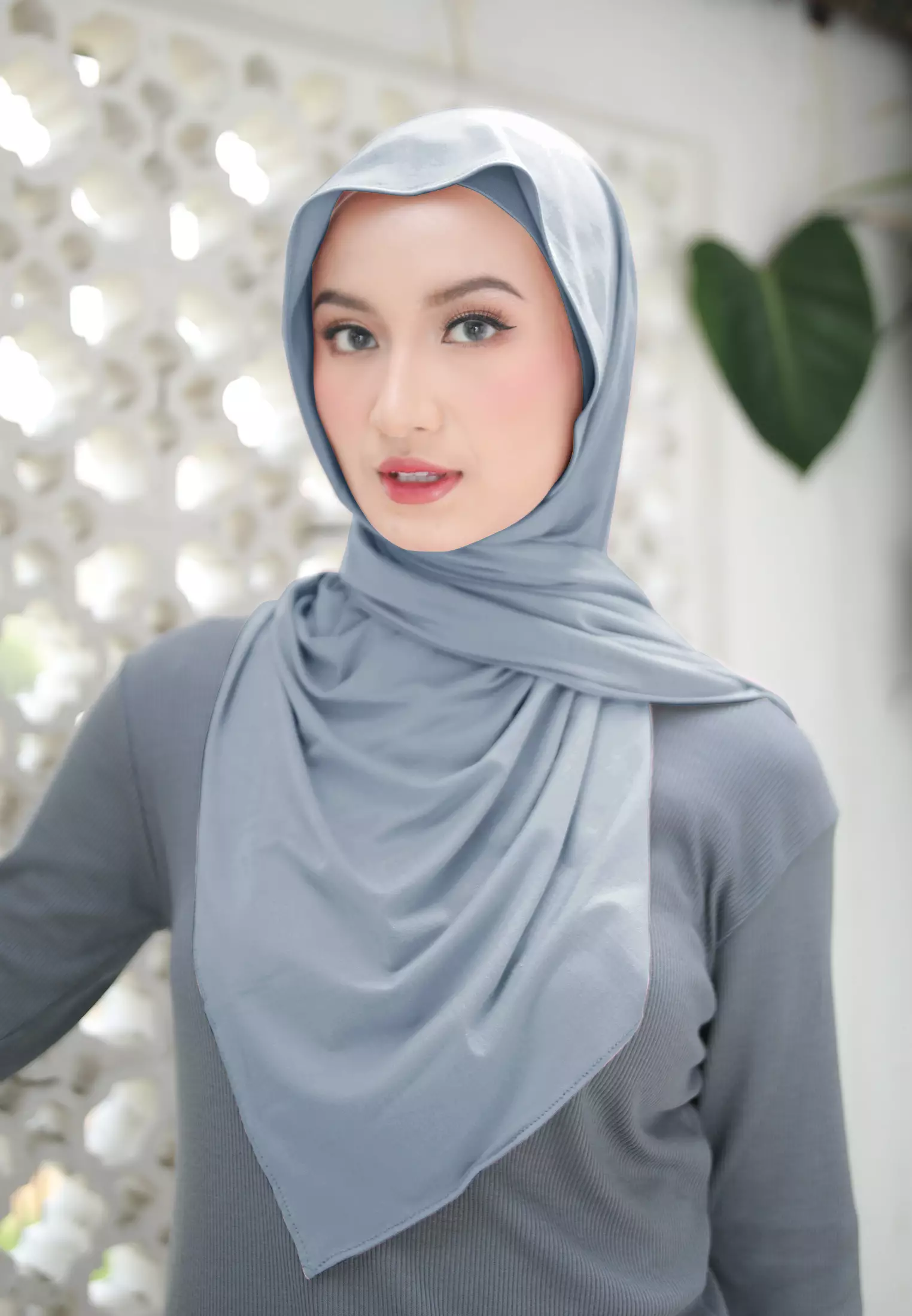 Cotton Bee - Nayma Turkey Shawl | Pashmina Rayon Premium - Sky Blue