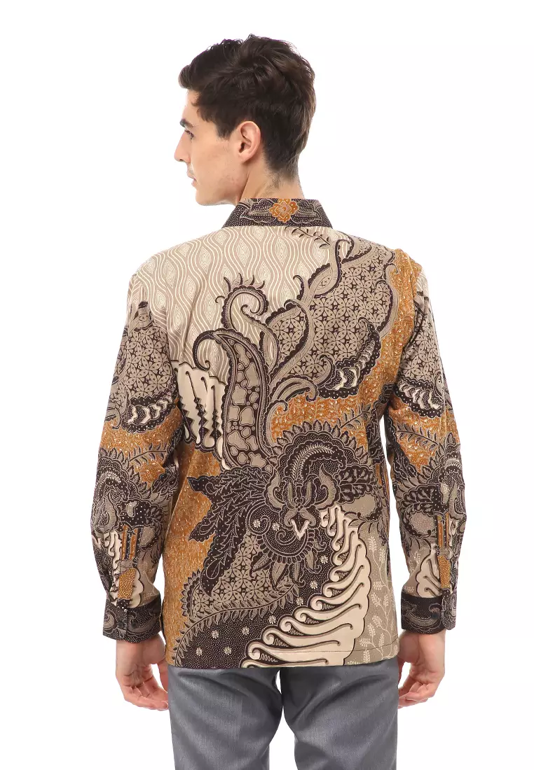 Kendrick Atasan Formal Kemeja Batik Pria Kresna Long Sleeve Material Cotton ORIGINAL