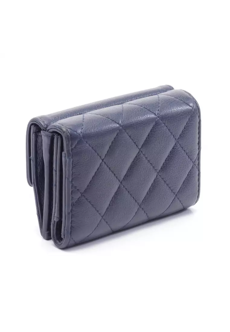 Chanel wallet 2024 blue