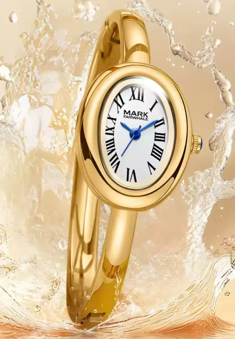 Ladies Quartz Watch, Bangle Bracelet