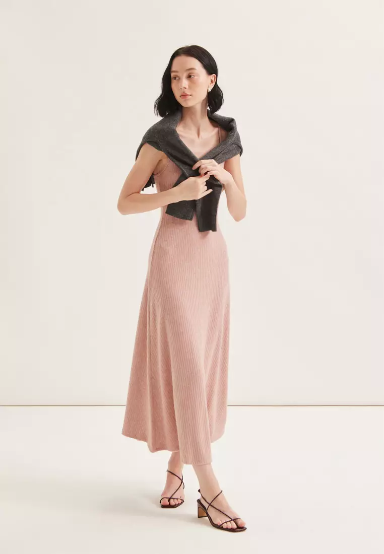 Soft Ribbed Jersey Cami Dress