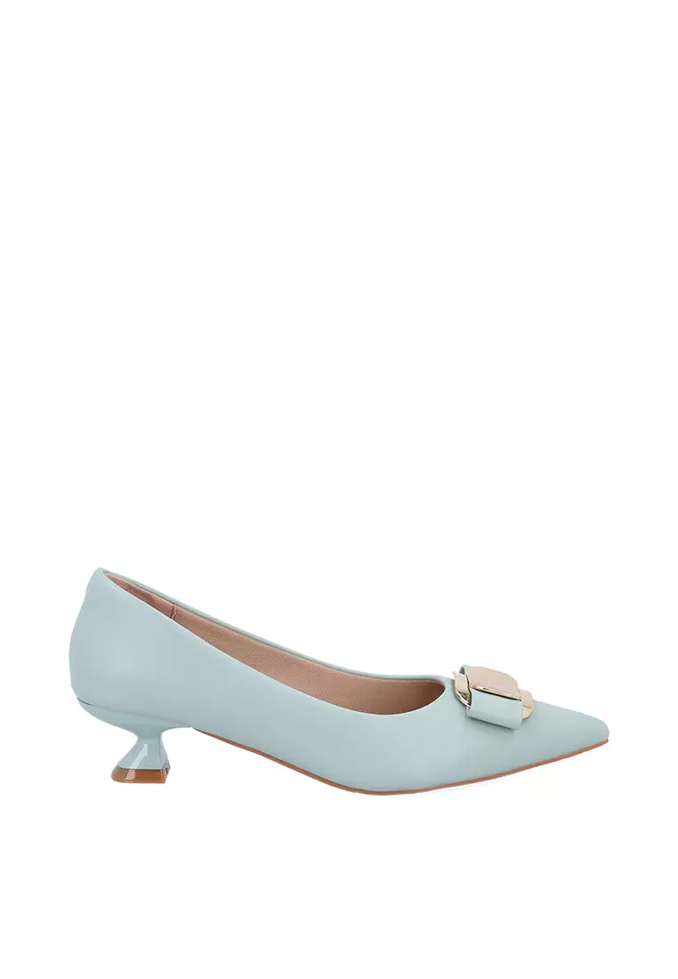 Discount on Carlo Rino  shoes - SKU: Turquoise Gleam Pointed Pumps