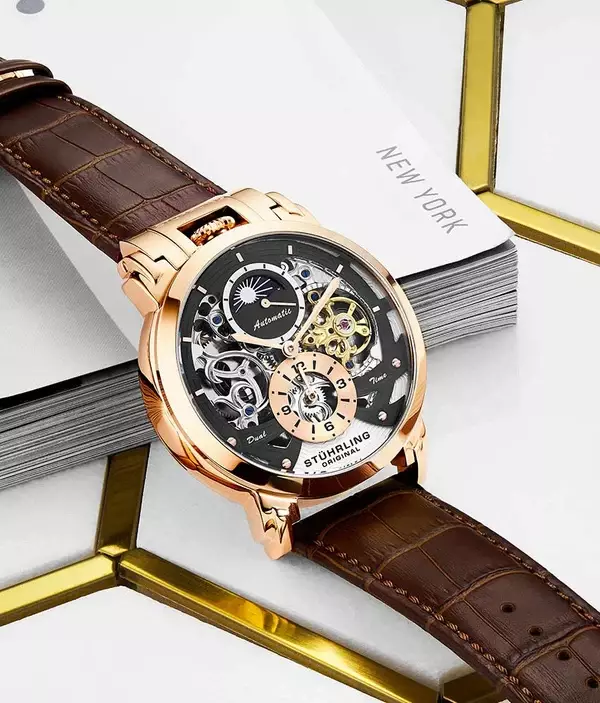 Jam Tangan Pria Automatic Stuhrling Menai 906-04 47mm