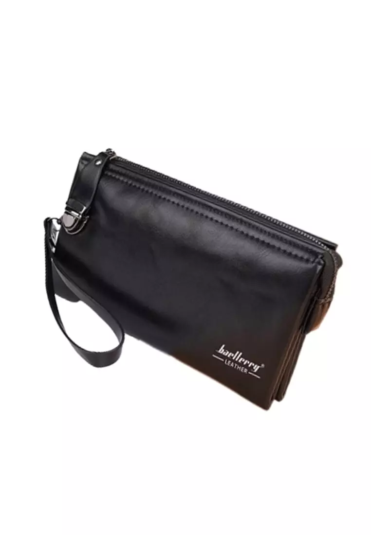 Dompet Pria Panjang Tas Tangan Clutch Bag Bahan Kulit PU Leather Quality Premium ORIGINAL