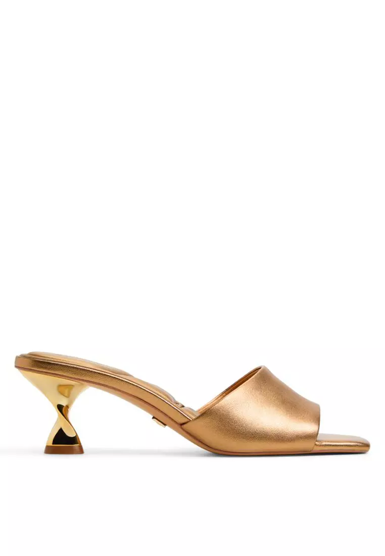 Goldenshine Twisted Kitten Mules