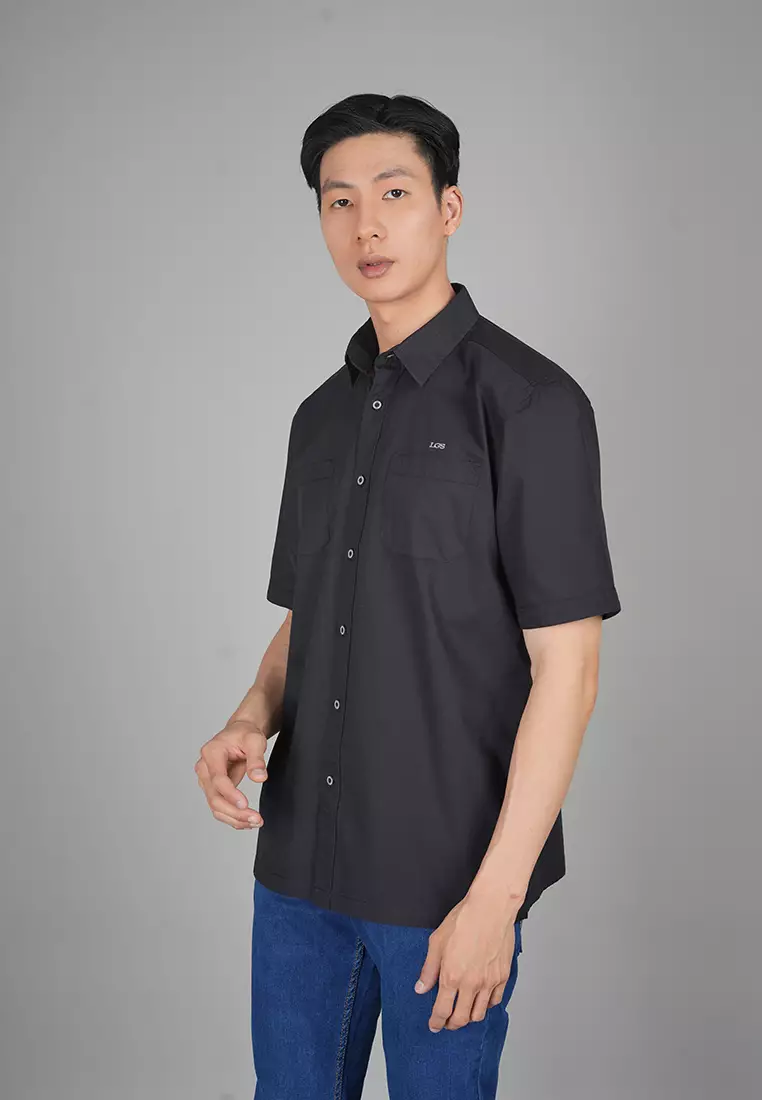 LGS - Livo Classic Collection -  Kemeja Casual Pria - Lengan Pendek - Motif Polos - CSH.271.K001