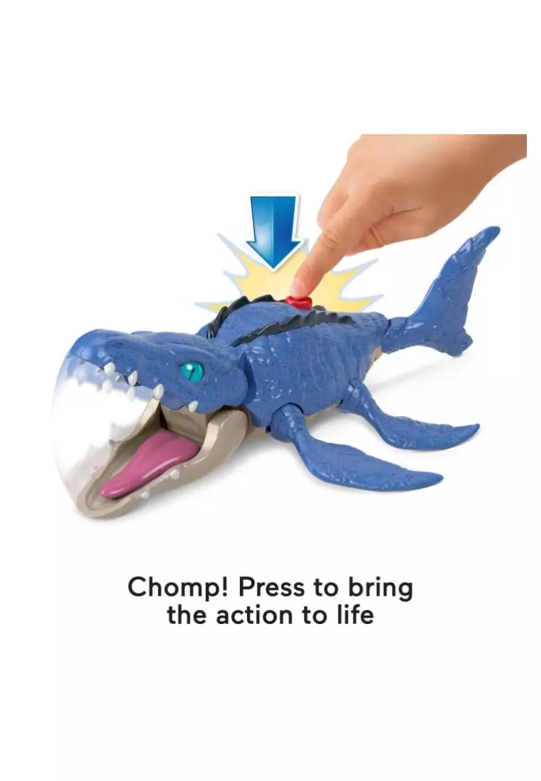 Fisher-price Imaginext Camp Cretaceous Mosasaurus And Kenji