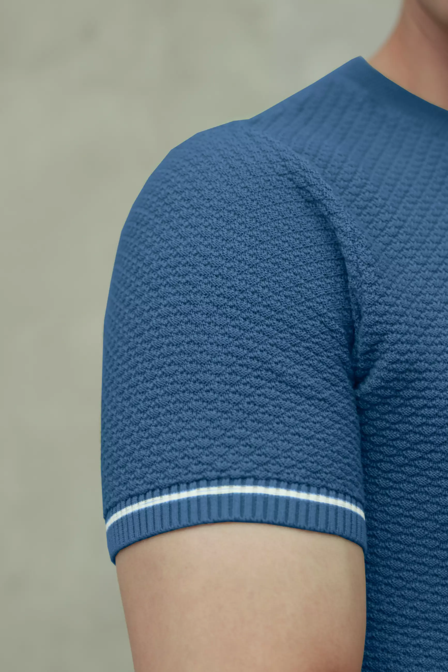 Kale Smith BLUE / Atasan Kaos Pria / Baju Kaos Pria / Kaos Basic Pria / Kaos Rajut