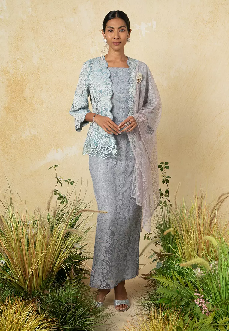 KEKWA KEBAYA KOTABARU WITH SELENDANG SET