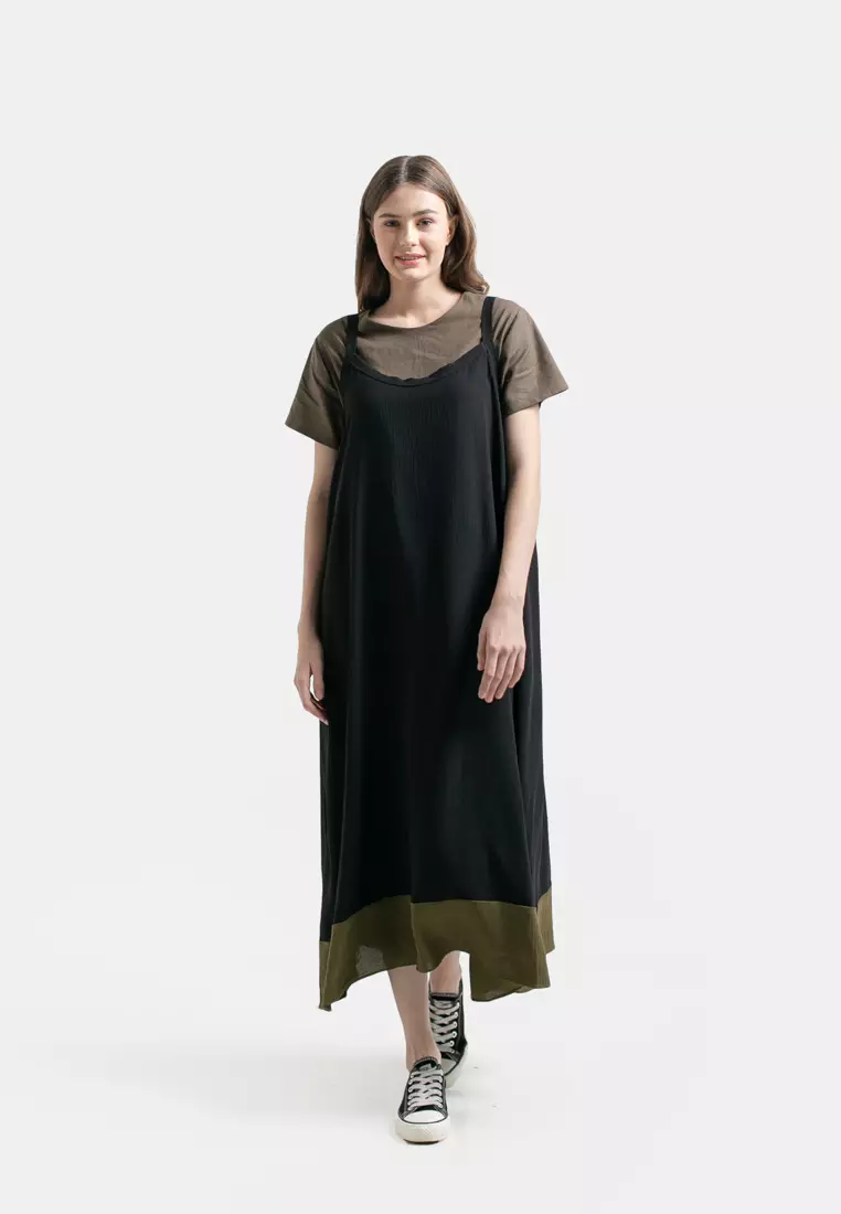 Kalyna Overall Dress Black