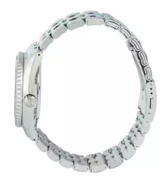 Jam Tangan Pria Alba AL4761 AL4761X1 Automatic Strap Stainless Steel Silver Color Men Blue Dial Original Garansi Resmi