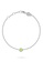 Aquae Jewels white Bracelet My BirthStone 18K Gold - White Gold,Ruby - July 03544ACCE08AC7GS_2