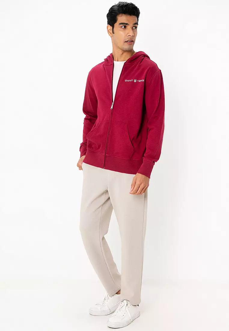 Printed Graphic Zip Hoodie