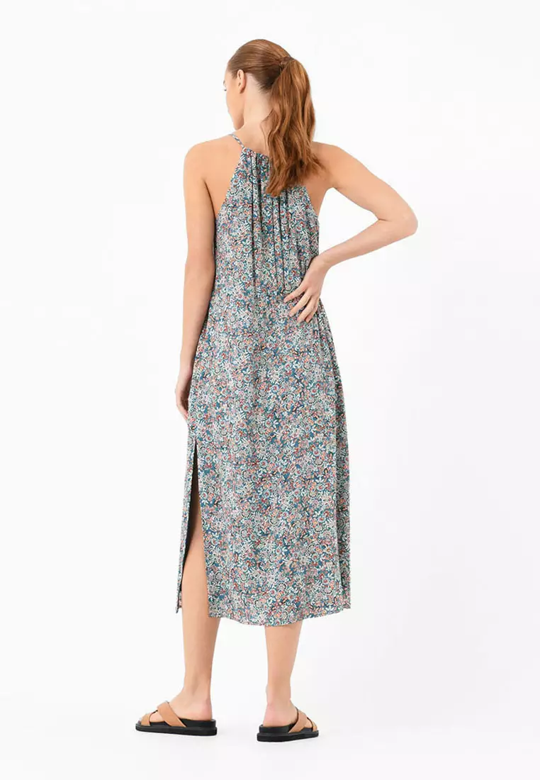 Cielo Halter Neck Printed Dress