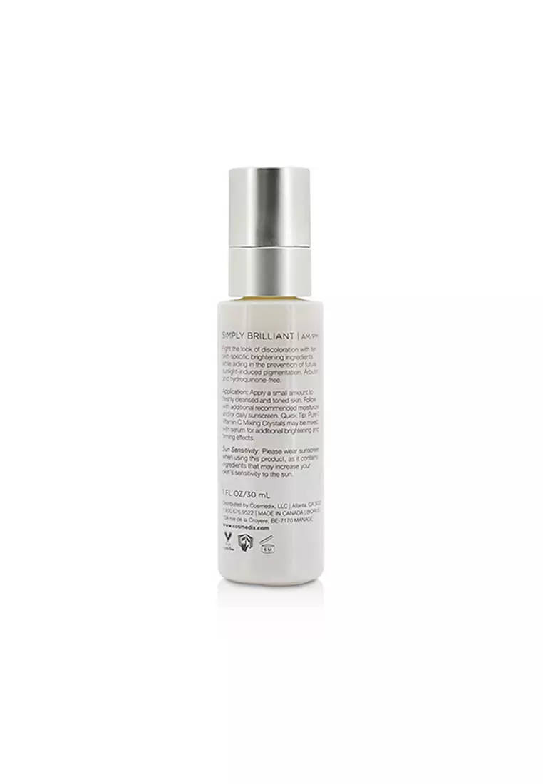 Cosmedix - Simply Brilliant 24/7 Brightening Serum 30ml/1oz