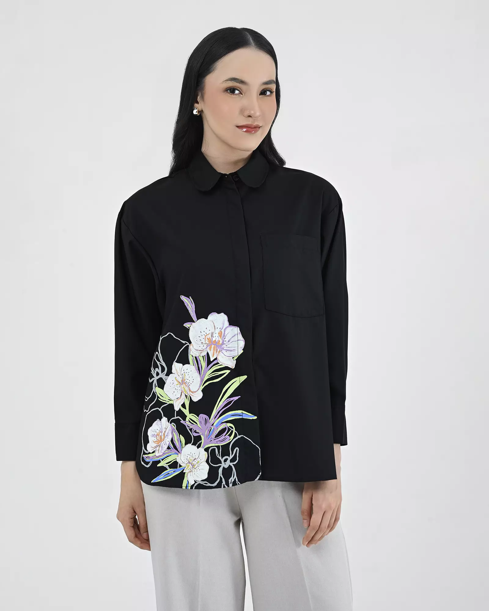 Geulis.id LULU SHIRT - Orchidblack