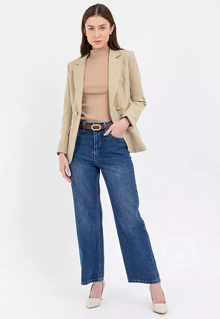 Tailored Double Breasted Blazer