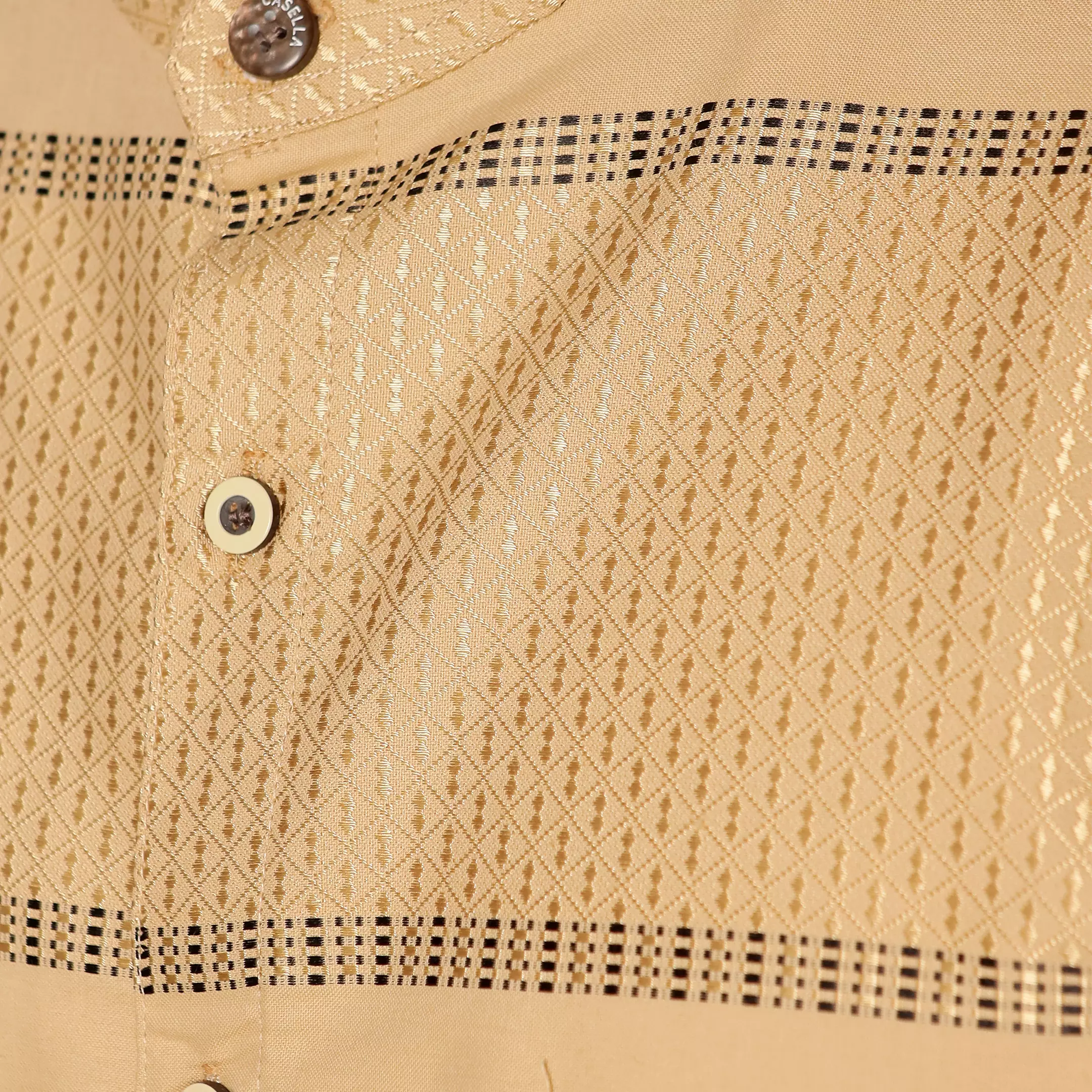 Casella Baju Koko Pria Lengan Pendek Exclusive Premium Horizontal Hadid 4047 Gold