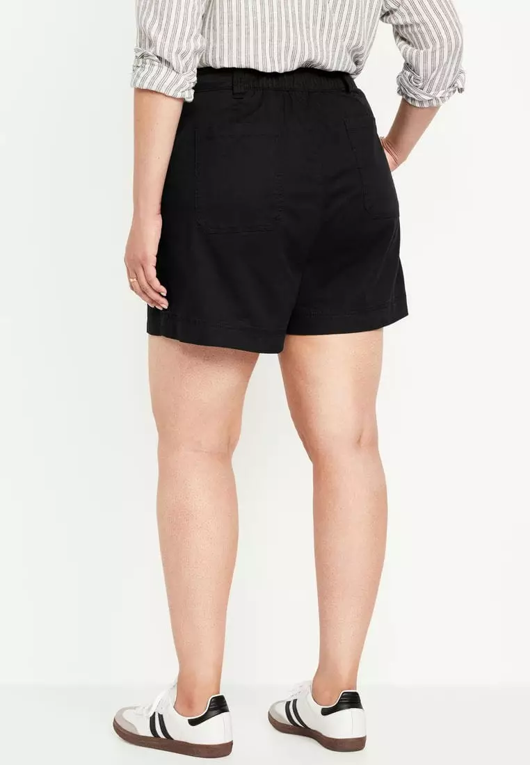 High-Waisted OGC Utility Chino Shorts for Women -- 5-inch inseam
