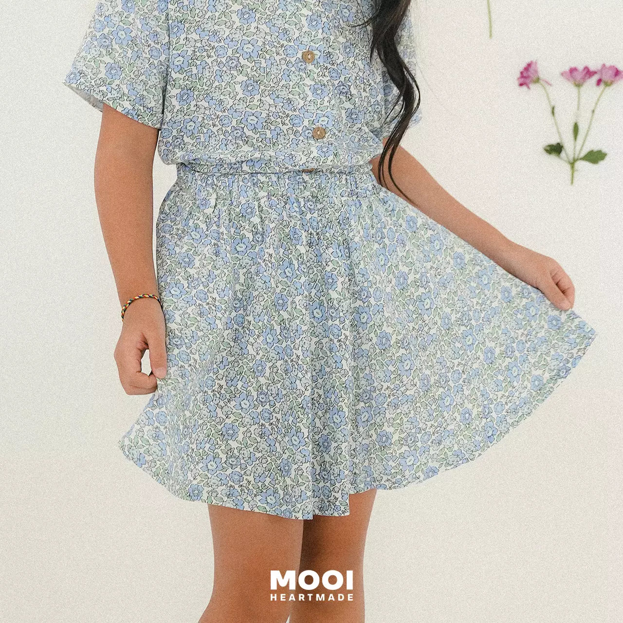 Mooi Rok Anak Perempuan Vinka Skirt - Lemon Pink