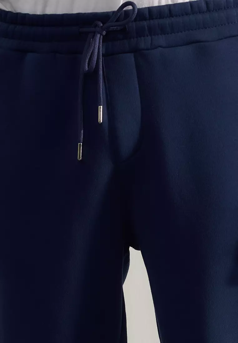Indigo Unisex Regular/Normal Cut Leg Elasticated Polar Fleece/Warm Sweatpants