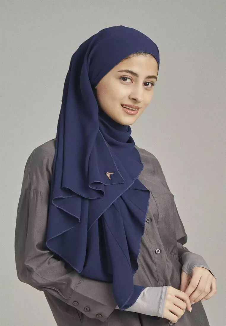 AUDRA ORIKAMI SLANT PLEATED SCARF