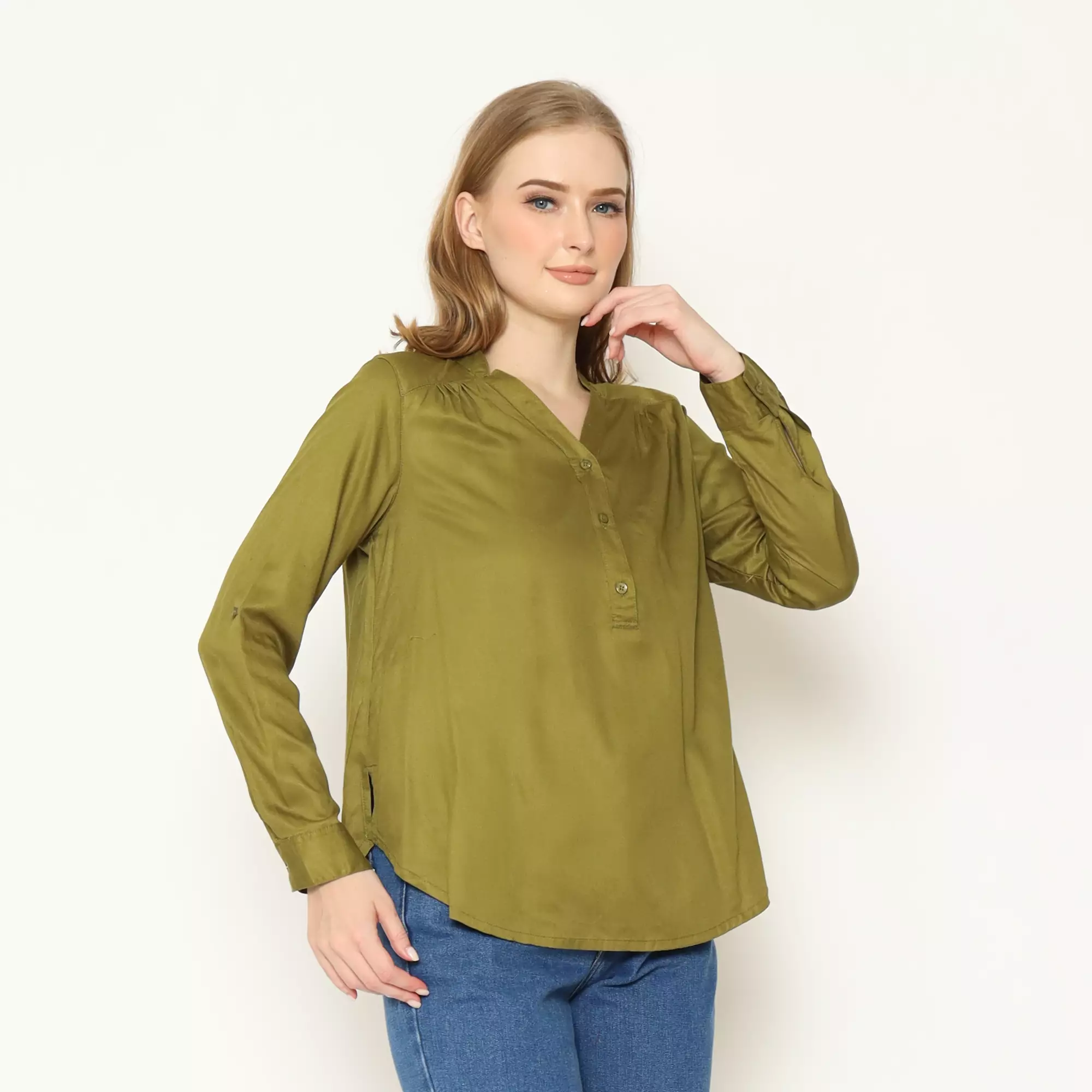Anala Blouse Olive